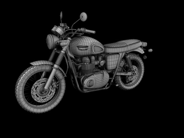 triumph scrambler 900 2012 3d model - Triumph Scrambler 900 2012 by Gonzo_3d